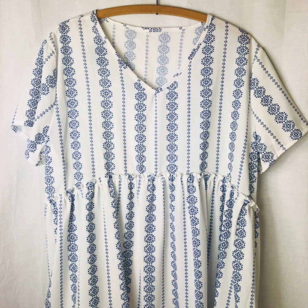 Bohemian Style Blouse Size XXL
